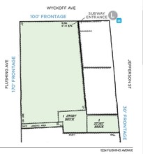 377 Jefferson St, Brooklyn, NY à louer Plan de site– Image 2 sur 2
