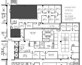 2 Enterprise Dr, Shelton, CT à louer Plan d’étage– Image 2 sur 2