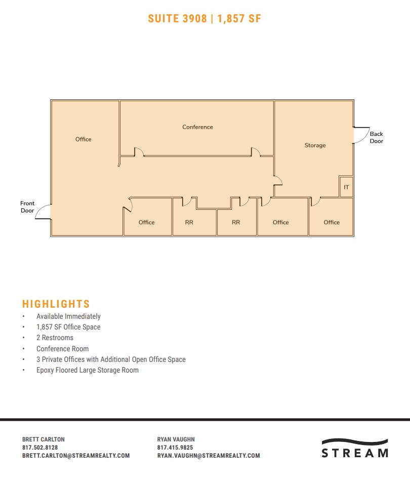 3900-4096 Sandshell Dr, Fort Worth, TX à louer Plan d’étage– Image 1 sur 1