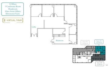 1 Almaden Blvd, San Jose, CA à louer Plan d’étage– Image 2 sur 2