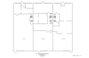 1541-1543 Bourbon Pky, Streamwood, IL à louer Plan d’étage– Image 1 sur 1