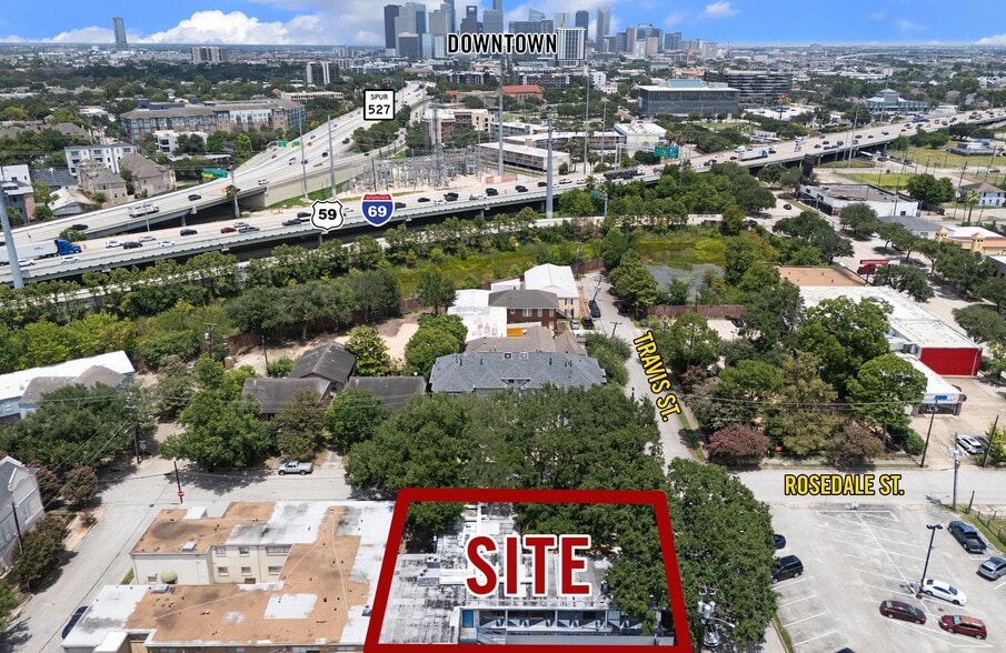 4900-4912 Travis St, Houston, TX à vendre - Aérien – Image 3 sur 14