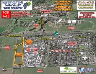 Plus de détails pour NEQ Washington St, Yountville, CA - Terrain à vendre
