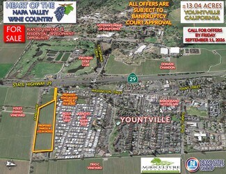 Plus de détails pour NEQ Washington St, Yountville, CA - Terrain à vendre