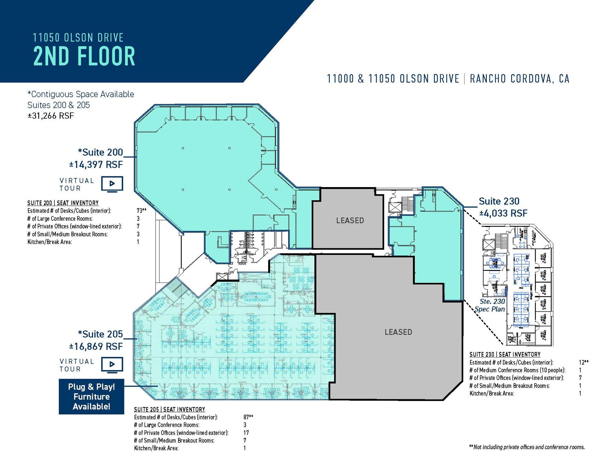11000 Olson Dr, Rancho Cordova, CA à louer Plan d’étage– Image 1 sur 1