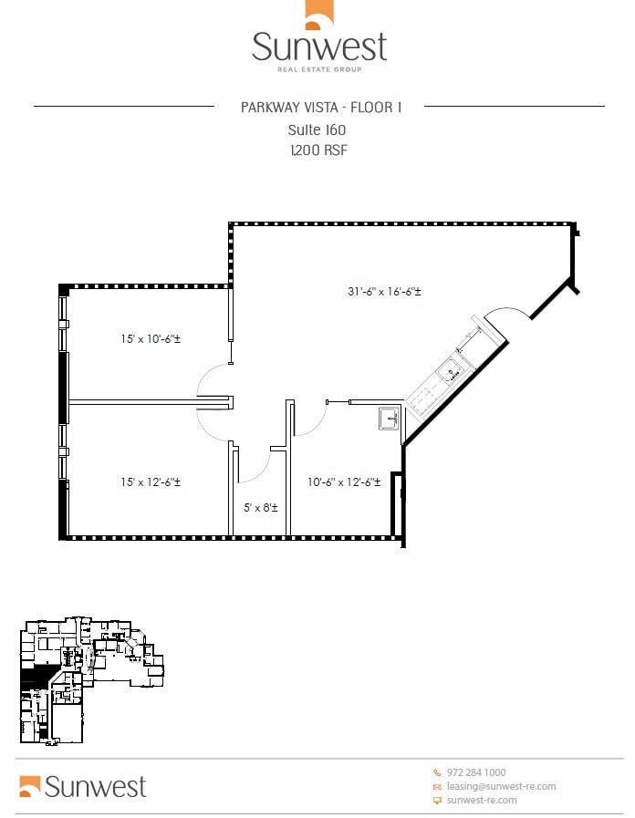 5072 W Plano Pky, Plano, TX à louer Plan d’étage– Image 1 sur 1