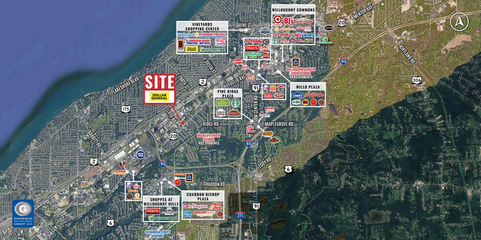29215-29239 Euclid Ave, Wickliffe, OH à louer - Aérien – Image 2 sur 7
