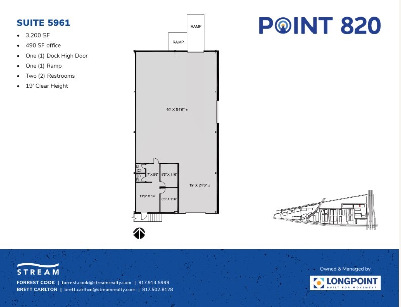 5721 E Rosedale St, Fort Worth, TX à louer Plan d’étage– Image 1 sur 1