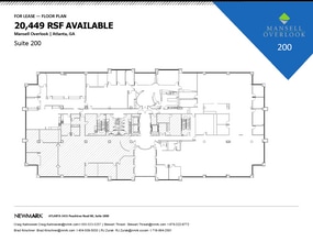 200 Mansell Ct E, Roswell, GA à louer Plan d’étage– Image 1 sur 1