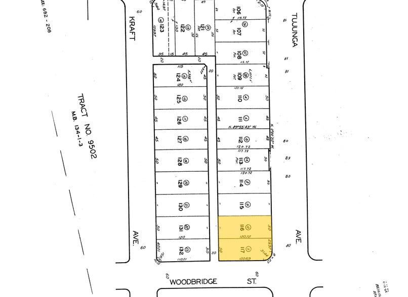 4347-4349 Tujunga Ave, Studio City, CA à louer - Plan cadastral – Image 2 sur 5