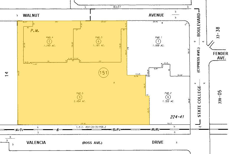 2340-2386 E Walnut Ave, Fullerton, CA à louer - Plan cadastral – Image 1 sur 7