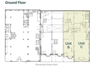 1316-1330 Rue Sherbrooke E, Montréal, QC à louer Plan d’étage– Image 1 sur 2