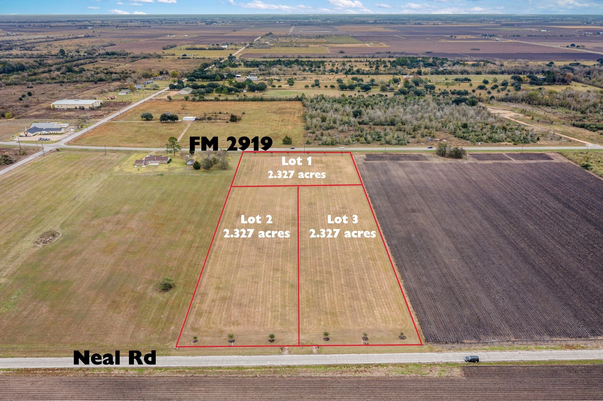Lot 1 Farm to Market Road 2919, Beasley, TX à vendre Aérien– Image 1 sur 26