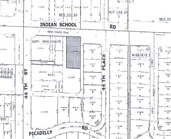 4415 E Indian School Rd, Phoenix, AZ à louer - Plan cadastral – Image 3 sur 4