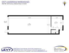 4861-4875 NE 12th Ave, Fort Lauderdale, FL à louer Plan d’étage– Image 2 sur 2