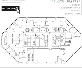 885 W Georgia St, Vancouver, BC à louer Plan d’étage– Image 1 sur 1