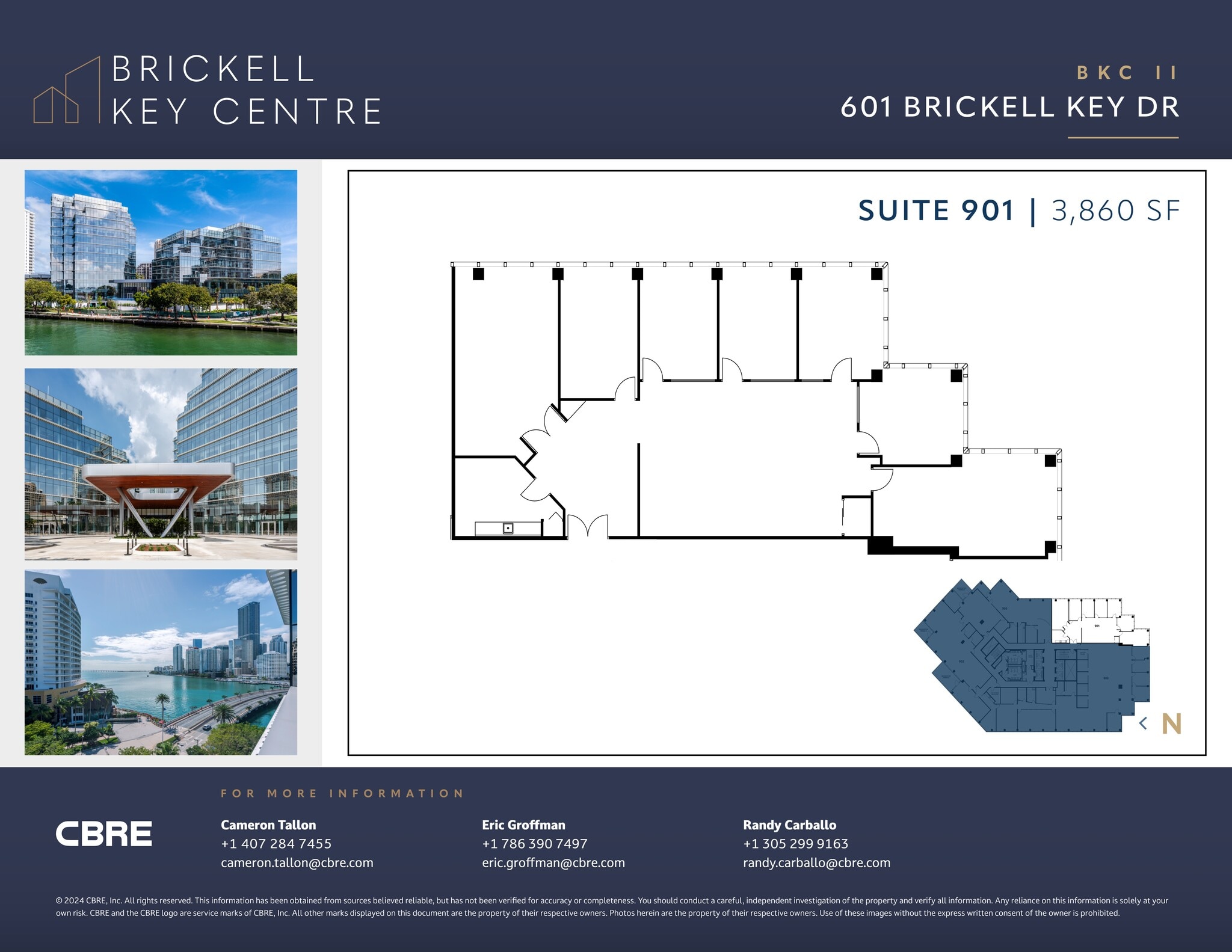 501 Brickell Key Dr, Miami, FL à louer Plan de site– Image 1 sur 1