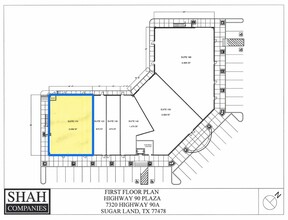 7320 Highway 90A, Sugar Land, TX à louer Plan de site– Image 2 sur 3