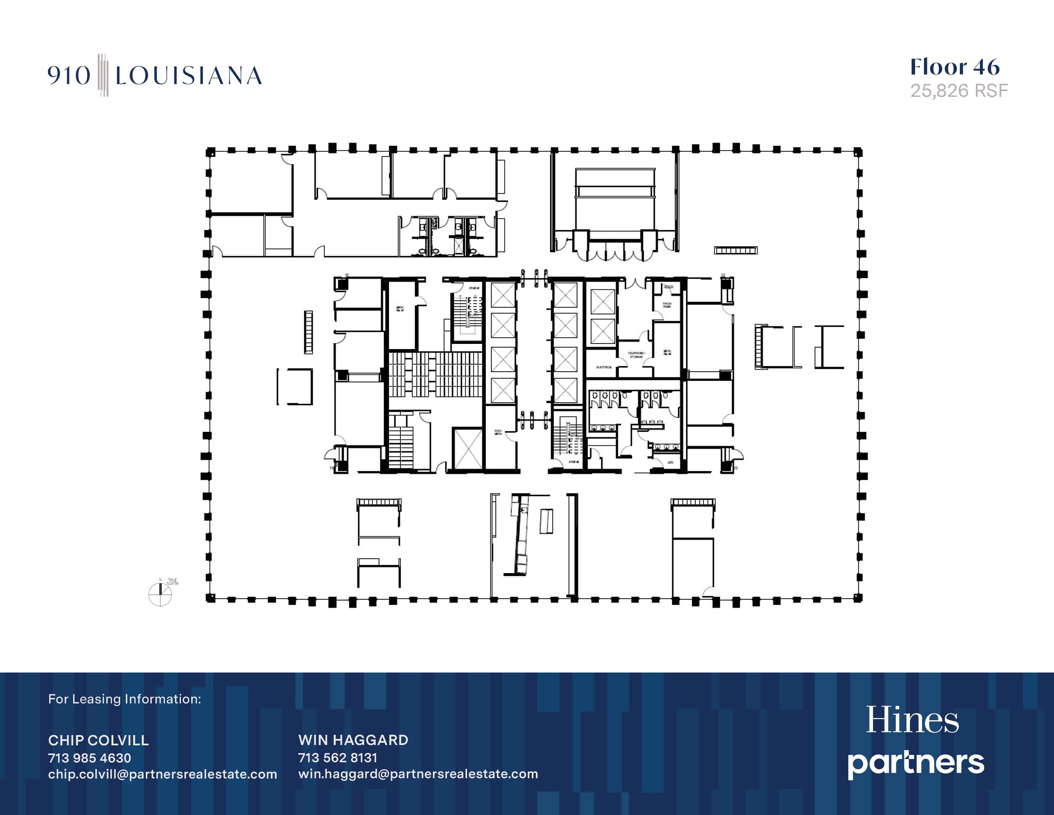 910 Louisiana St, Houston, TX à louer Plan d’étage– Image 1 sur 1