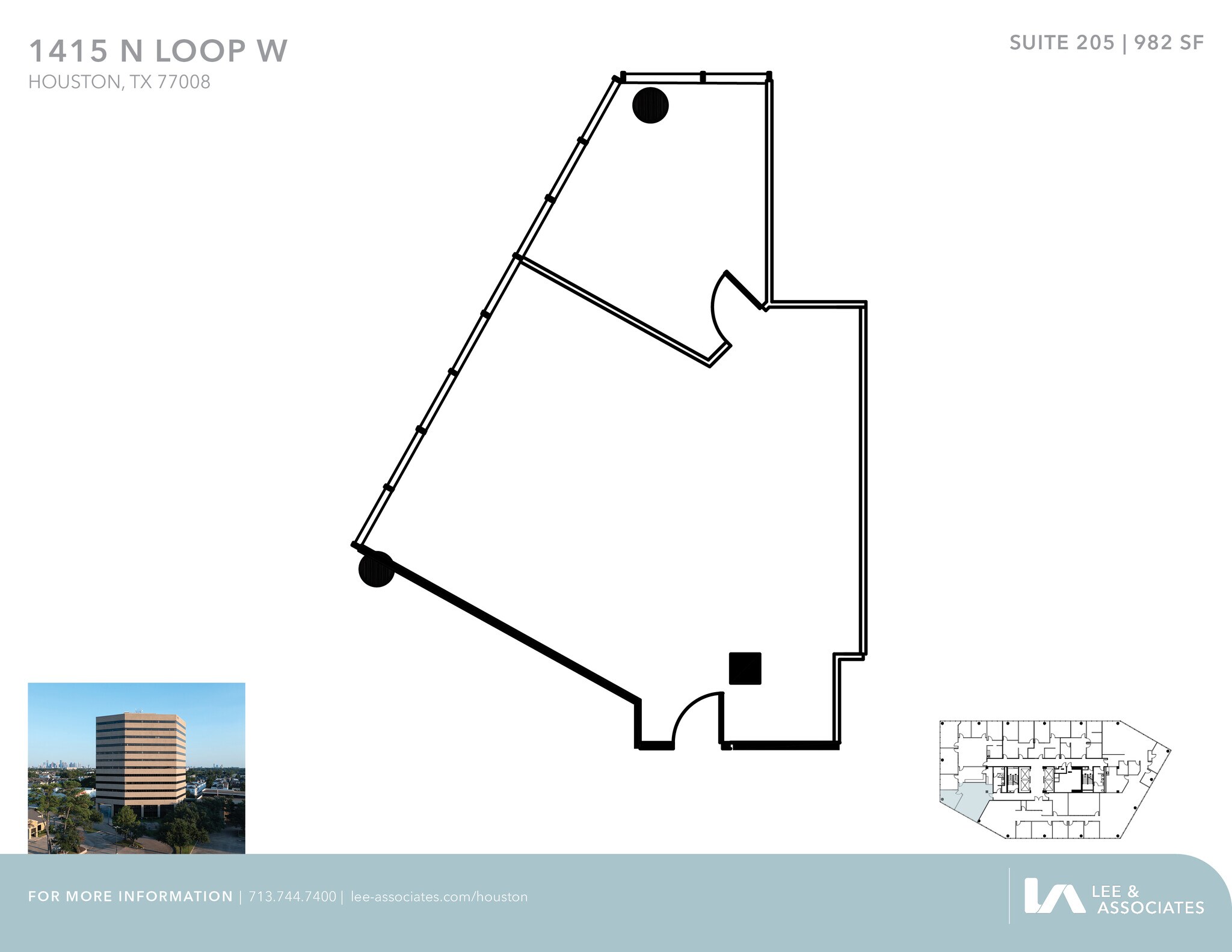 1415 North Loop W, Houston, TX à louer Plan d’étage– Image 1 sur 2