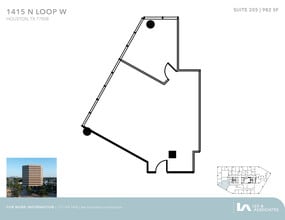 1415 North Loop W, Houston, TX à louer Plan d’étage– Image 1 sur 2