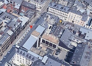 Rouen - Vue aérienne vue de carte