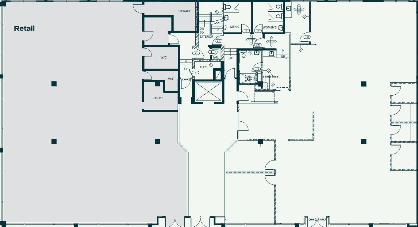 1885-1887 W Broadway, Vancouver, BC à louer Plan d’étage– Image 1 sur 1