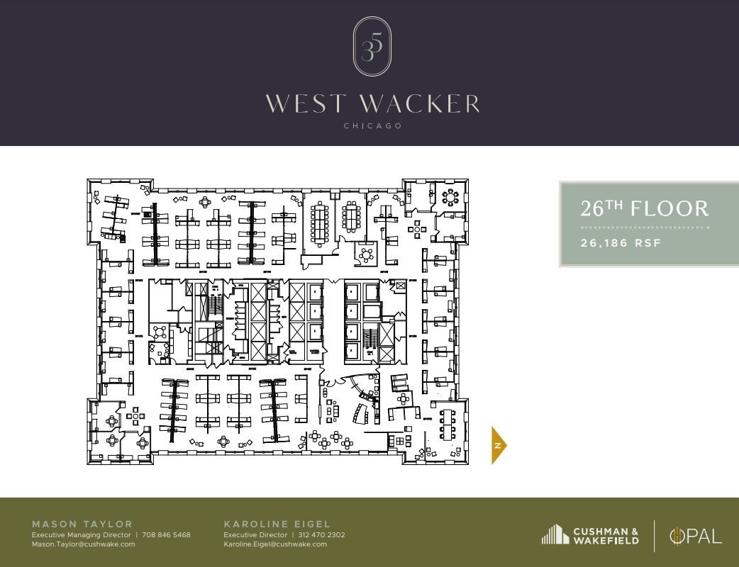 35 W Wacker Dr, Chicago, IL à louer Plan d’étage– Image 1 sur 1
