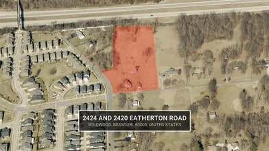 2424 Eatherton Rd, Wildwood, MO - Vue aérienne vue de carte - Image1