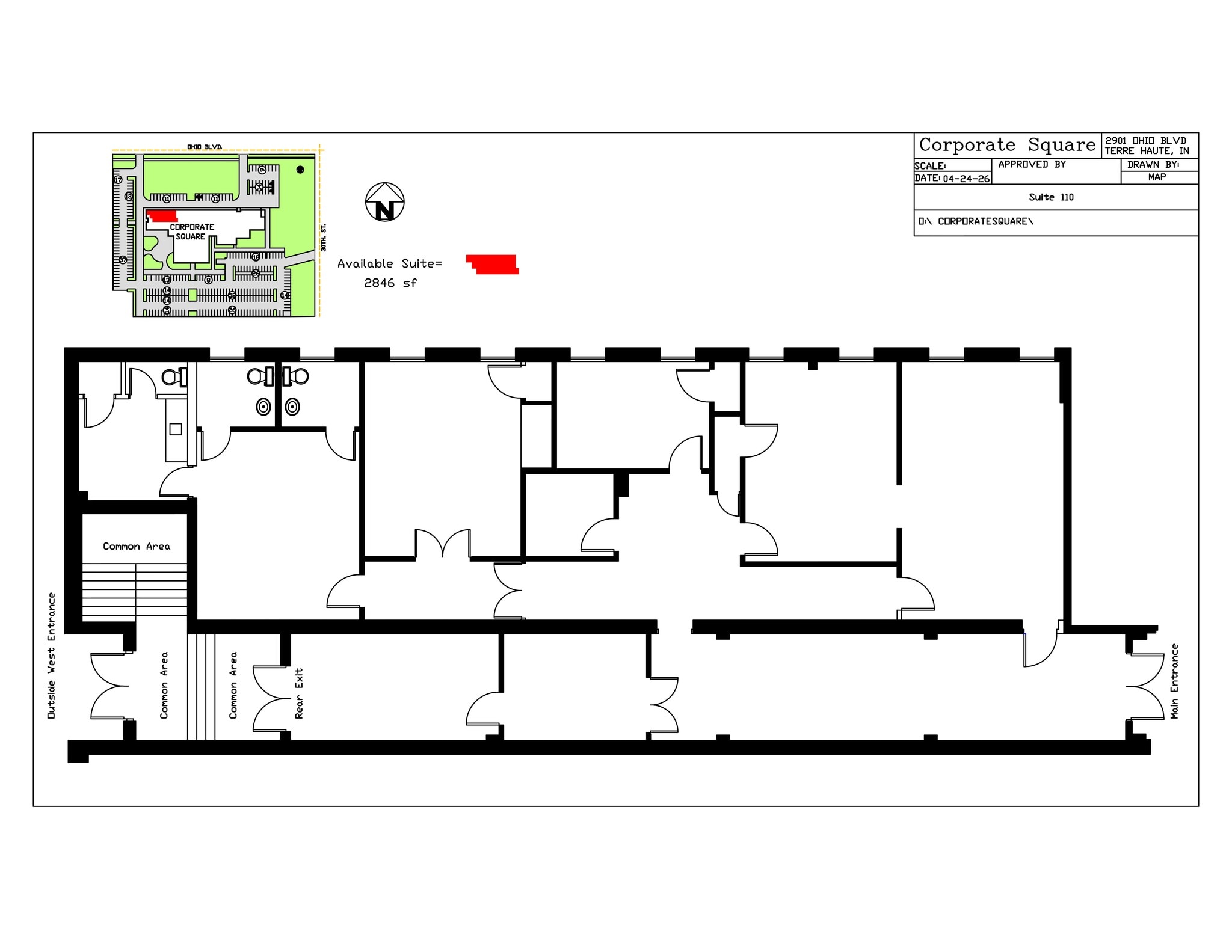 2901 Ohio Blvd, Terre Haute, IN à louer Plan de site– Image 1 sur 1