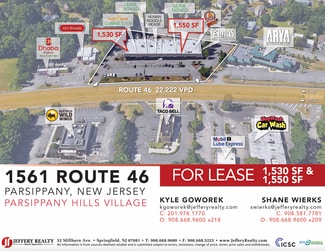 Plus de détails pour 1561 US Highway 46, Parsippany, NJ - Local commercial à louer