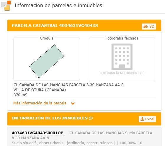 Terrain dans Villa de Otura, Granada à vendre - Plan de site – Image 2 sur 3