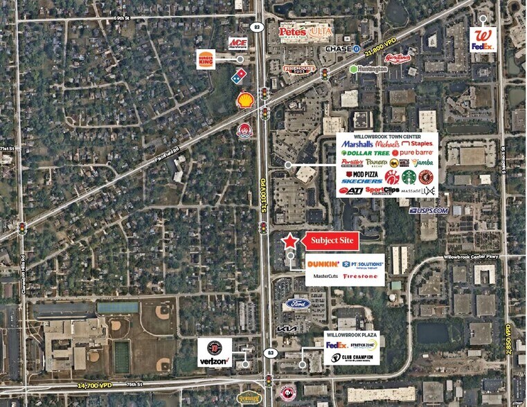 7201-7247 S Kingery Hwy, Willowbrook, IL à louer - Photo de l’immeuble – Image 3 sur 9