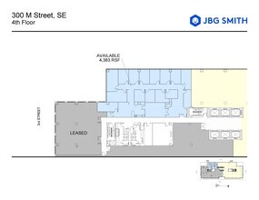 300 M St SE, Washington, DC à louer Plan d’étage– Image 1 sur 1