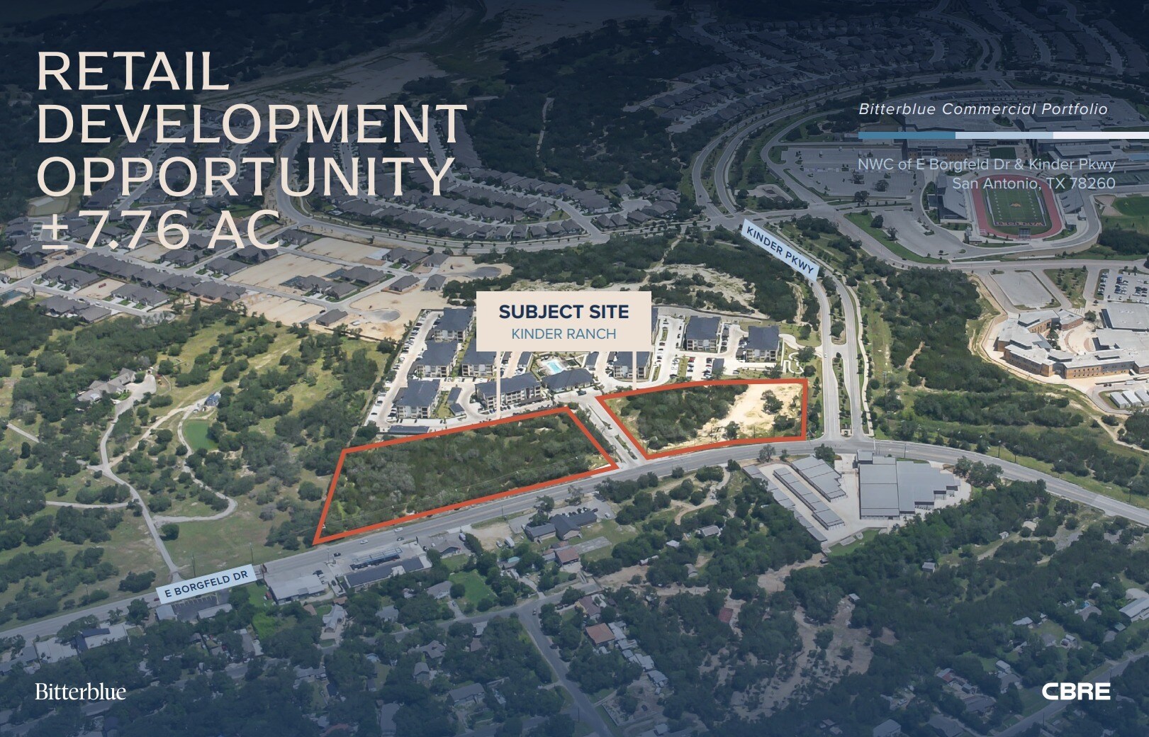 E Borgfeld Dr & Kinder Pkwy, San Antonio, TX à vendre Photo de l’immeuble– Image 1 sur 6