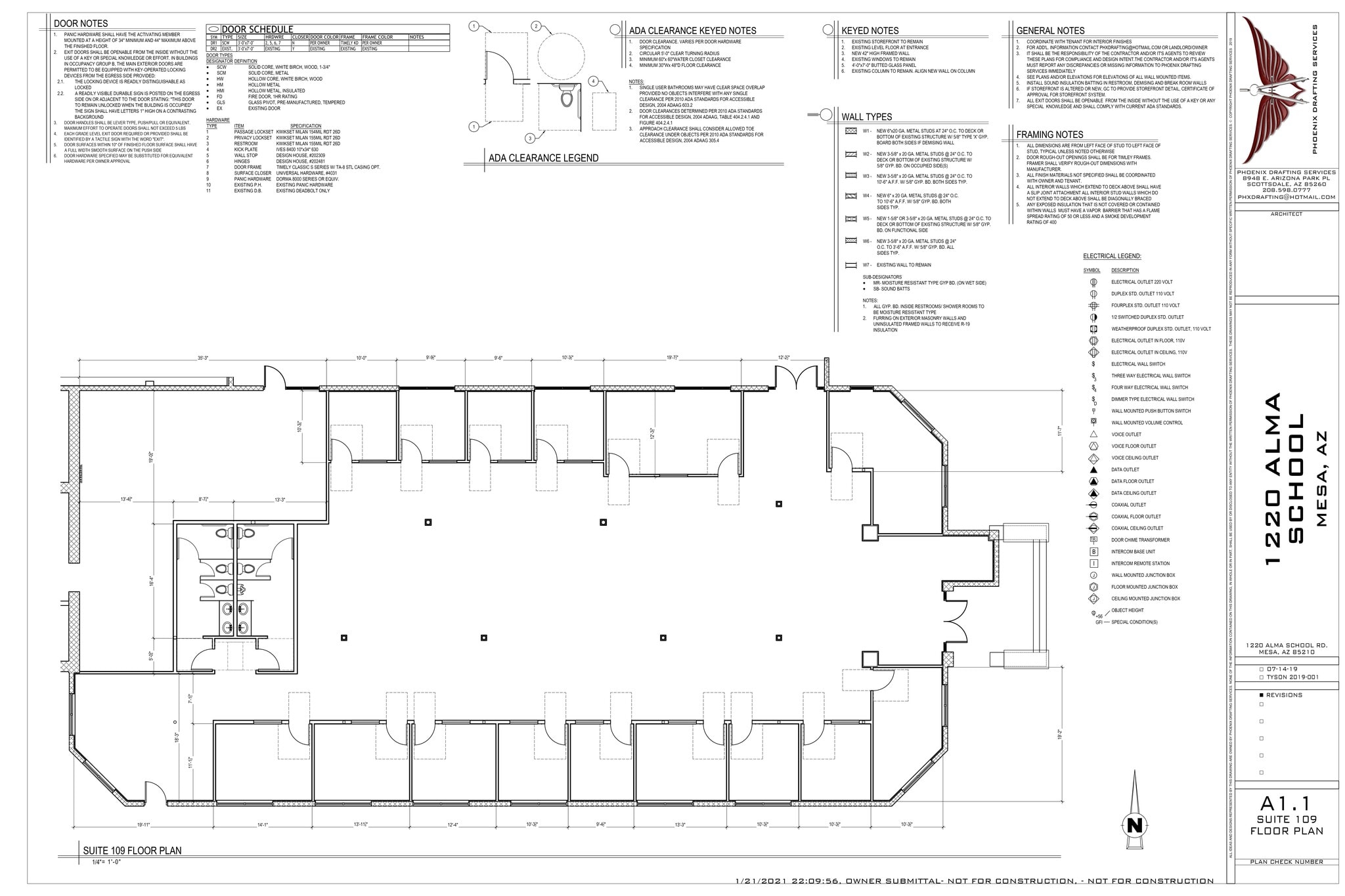 1220 S Alma School Rd, Mesa, AZ à louer Plan de site– Image 1 sur 1