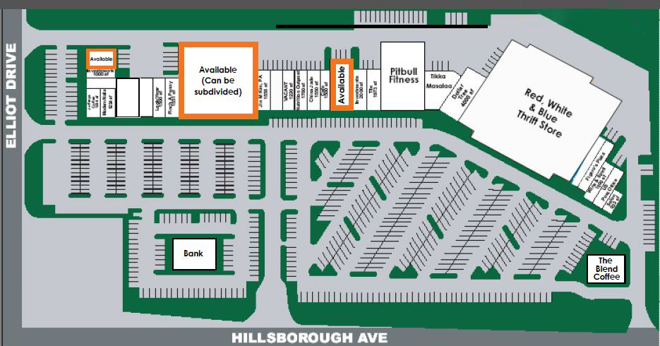 10005-10075 W Hillsborough Ave, Tampa, FL à louer - Plan de site – Image 2 sur 9