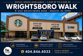 Plus de détails pour 3422 Wrightsboro Rd, Augusta, GA - Bureau/Local commercial, Local commercial à louer