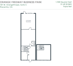 187 W Orangethorpe Ave, Placentia, CA à louer Plan d’étage– Image 1 sur 1
