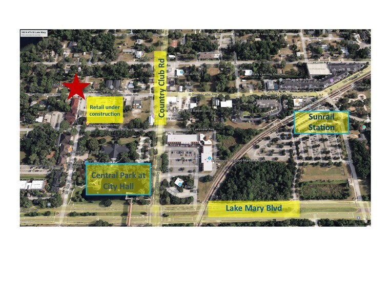 160 N 4th St, Lake Mary, FL à vendre - Aérien – Image 2 sur 14