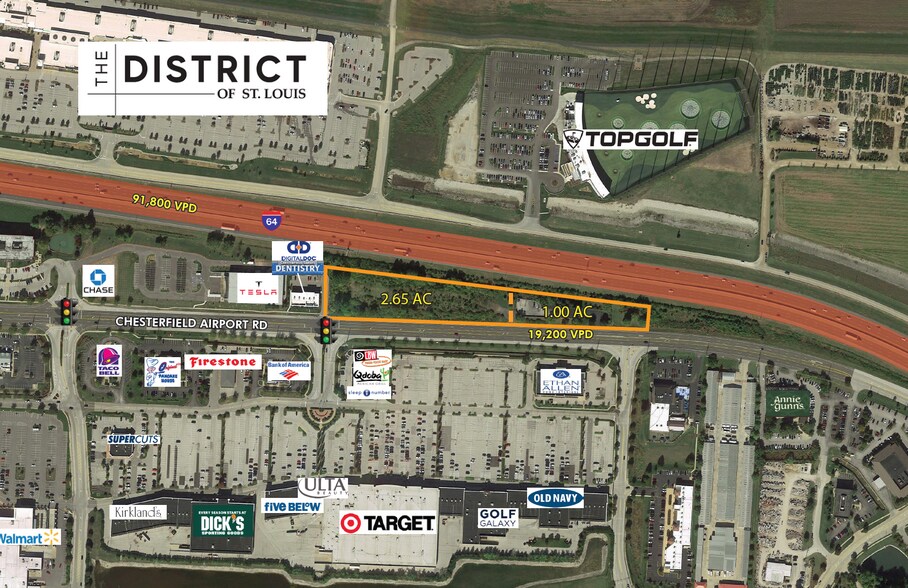 16861 Chesterfield Airport Rd, Chesterfield, MO à vendre - Aérien – Image 3 sur 3