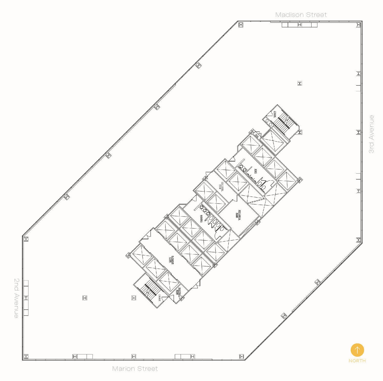 999 3rd Ave, Seattle, WA à louer Plan d’étage– Image 1 sur 9