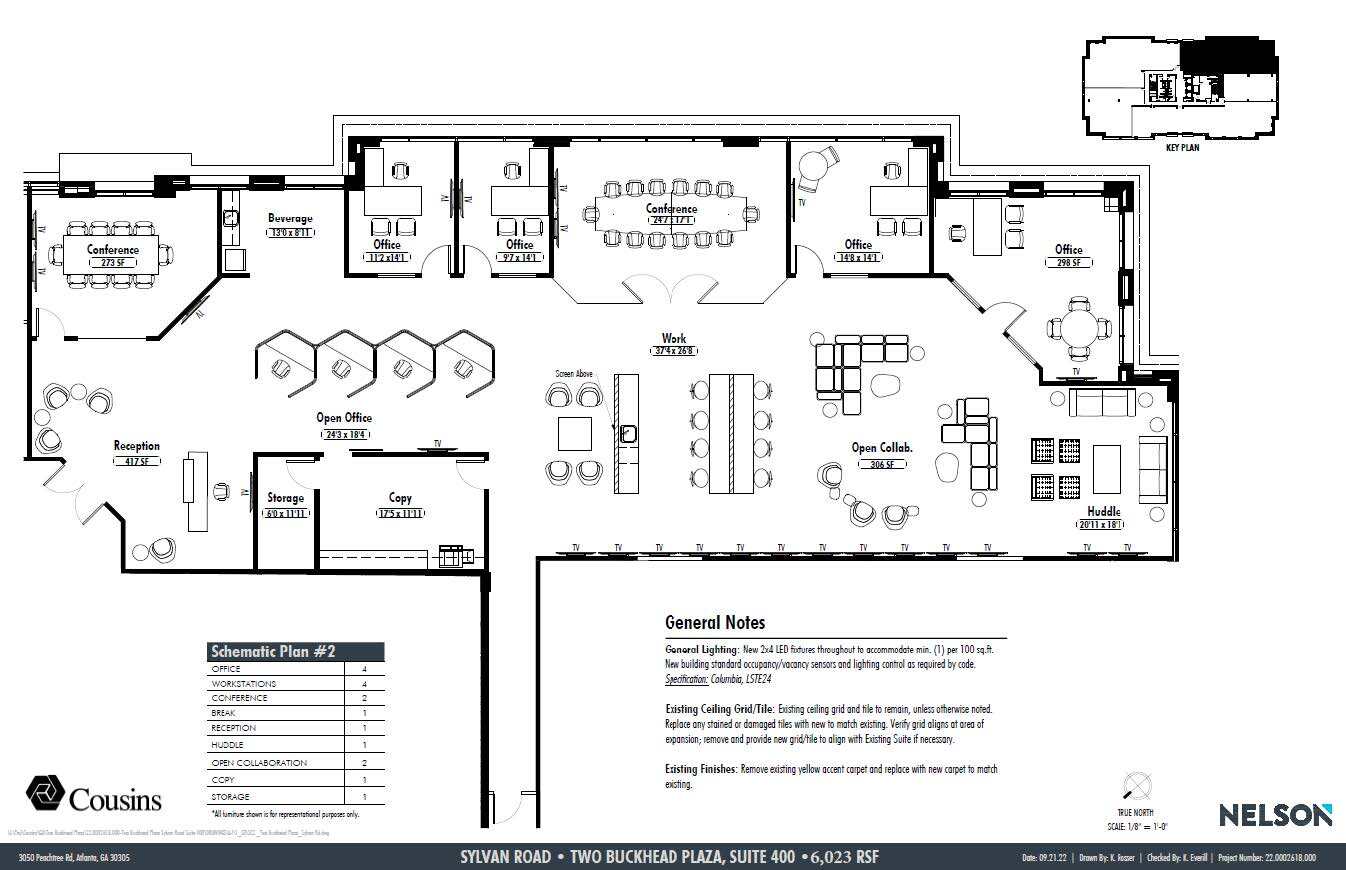 3050 Peachtree Rd NW, Atlanta, GA à louer Plan d’étage– Image 1 sur 9