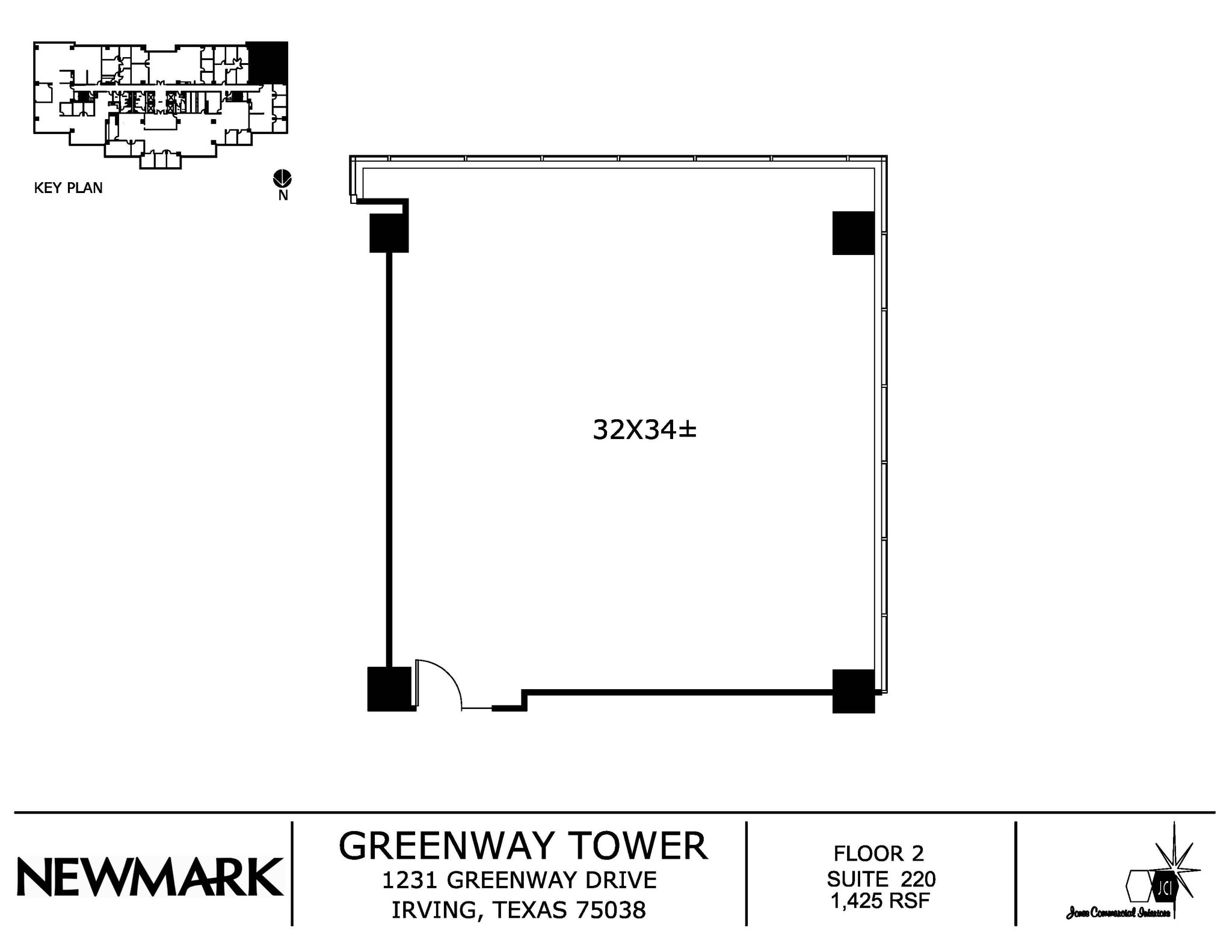 1231 Greenway Dr, Irving, TX à louer Plan d’étage– Image 1 sur 1