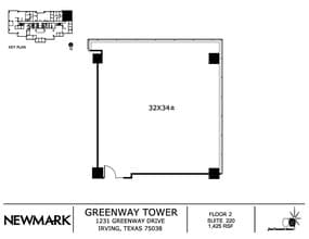 1231 Greenway Dr, Irving, TX à louer Plan d’étage– Image 1 sur 1