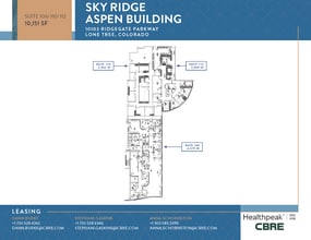 10535 Park Meadows Blvd, Lone Tree, CO à louer Plan d’étage– Image 2 sur 4