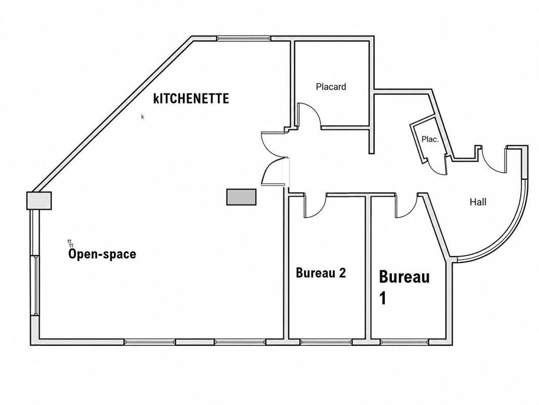 Bureau dans Caluire Et Cuire à vendre Plan d’étage– Image 1 sur 4