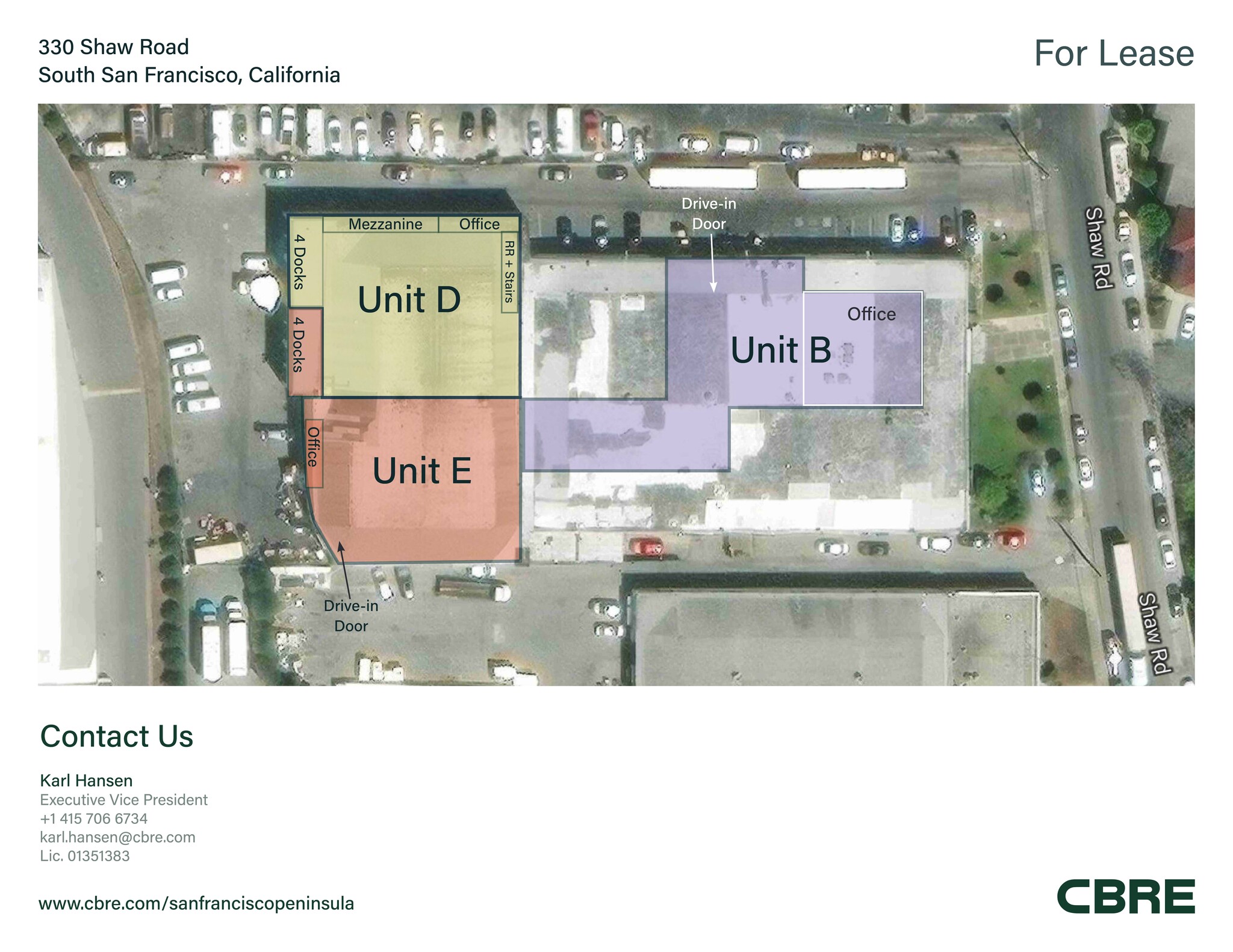 330 Shaw Rd, South San Francisco, CA à louer Plan de site– Image 1 sur 1