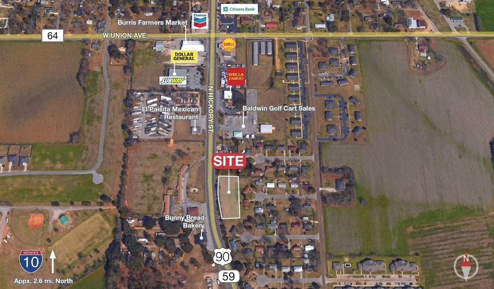 4001 N Hickory St, Loxley, AL à vendre - Plan cadastral – Image 2 sur 9
