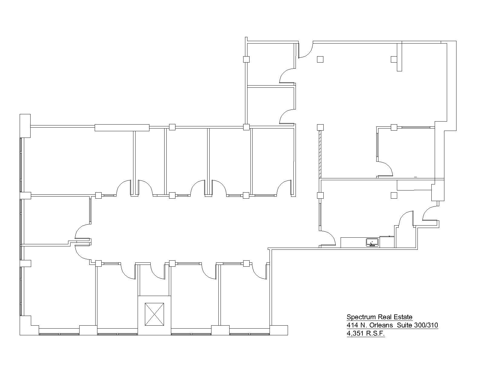 414 N Orleans St, Chicago, IL à louer Plan d’étage– Image 1 sur 1
